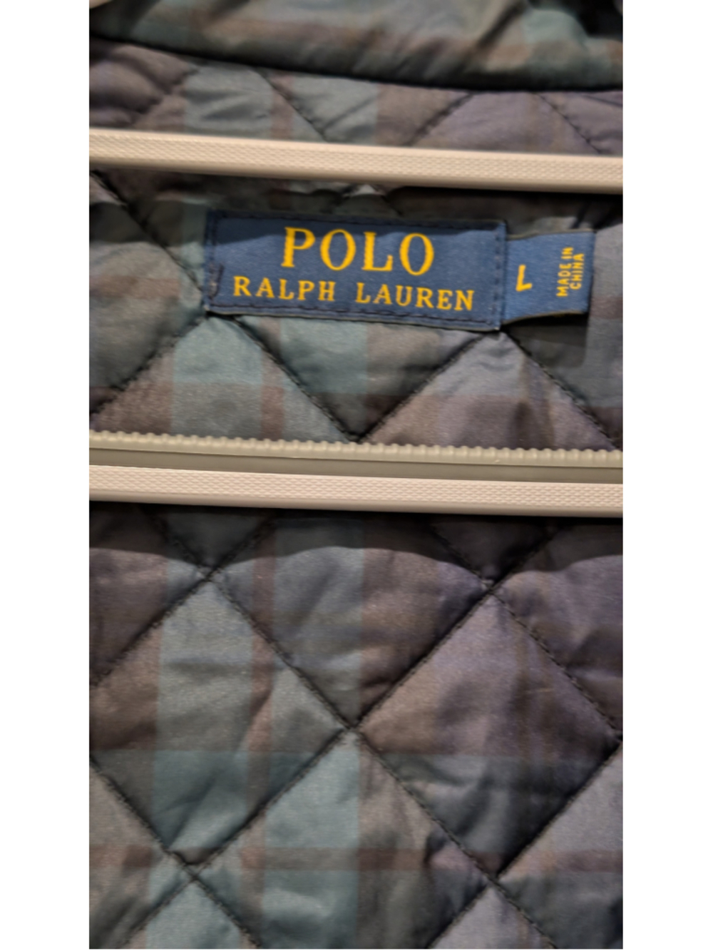 Polo Ralph Lauren Plaid Quilted Leather Trim Equestrian Jacket L - Picture 3 of 16